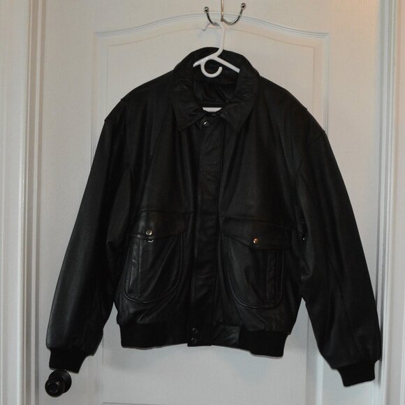 Vintage Wilsons The Leather Experts Bomber Jacket Men's size XL - Picture 1 of 4